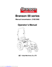 Branson 00 series Operator's Manual