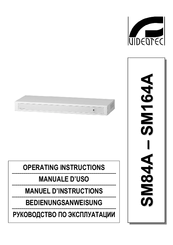 Videotec SM84A Operating Instructions Manual