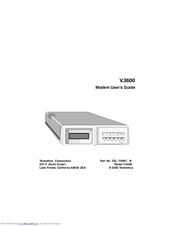Telenetics V.3600 Series User Manual
