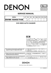Denon DVM-1845/745 Service Manual
