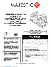 Majestic 24NB Installation And Operating Instructions Manual