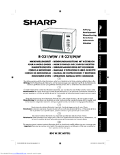Sharp R-231(IN)W Operation Manual With Cookbook