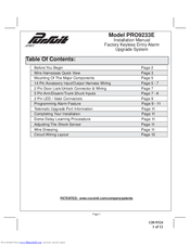 PURSUIT PRO9233E Installation Manual