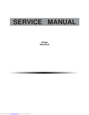 Philips BDL46xxE Service Manual