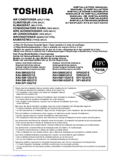 Toshiba RAV-SM1120UT-E Installation Manual