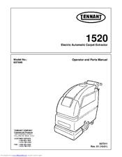 Tennant 1520 607649 Operator And Parts Manual