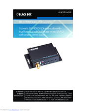 Black Box AVSC-SDI-HDMI Manual