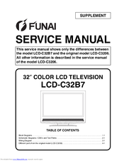 FUNAI LCD-C32B7 Service Manual