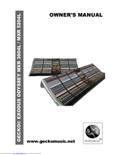 Gecko EXODUS ODYSSEY MXR5204L Owner's Manual