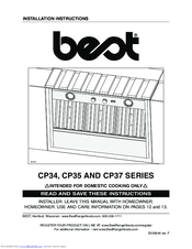 Best CP37 Series Instructions Manual