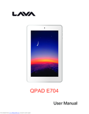Lava QPAD E704 User Manual