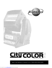 STUDIO DUE CityColor IP54 User's And Operator's Manual
