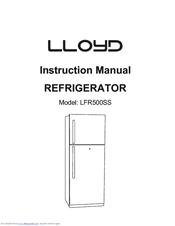 Lloyd LFR500SS Instruction Manual