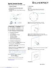SilverNet Access 1200 Quick Install Manual