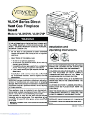 Vermont Castings VLI31DVPTSC Installation And Operating Instructions Manual