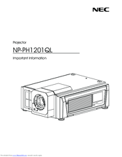 NEC NP-PH1201QL User Manual