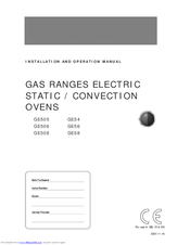 Blue Seal Evolution GE506 Installation And Operation Manual