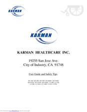 Karman Healthcare KN-922W User Manual And Safety Tips