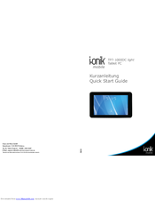 i-onik mobile TP7-1000DC light Quick Start Manual