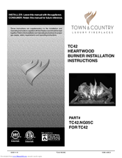 Town & Country Fireplaces TC42 Installation Instructions Manual