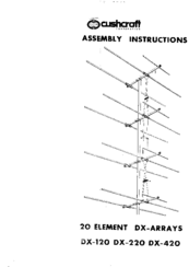 Cushcraft DX-120 Assembly Instructions Manual