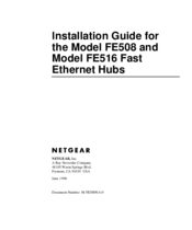 NETGEAR FE516 Installation Manual