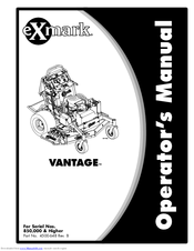 Exmark VANTAGE Operators Operator's Manual