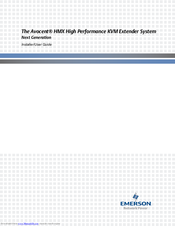 Emerson Avocent HMX Installer/User Manual