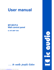IC Audio MT-WCP-6 User Manual