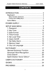 Language Teacher EY200D User Manual