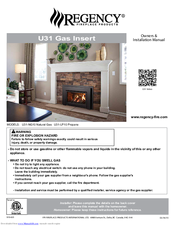 Regency U31-NG10 Owners & Installation Manual