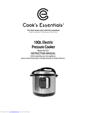Cooks Essentials Pressure Cooker Manual: 99740 Electric User Manual