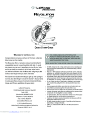 LeMond Revolution Quick Start Manual