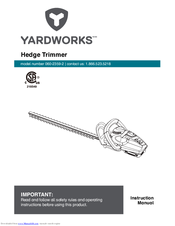 Yardworks 060-2359-2 Instruction Manual