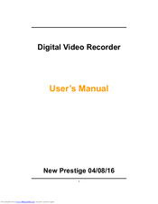 APPENDIX New Prestige 08 User Manual