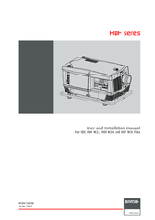 Barco HDF W30 Flex Use And Installation  Manual