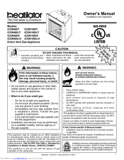 Heatilator ICON60ILH Owner's Manual