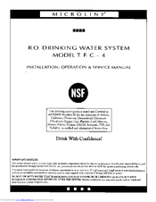 Microline T.F.C.-4 Installation, Operation & Service Manual