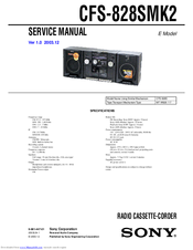 Sony CFS-828SMK2 Service Manual