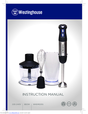 Westinghouse WHSM02SS Instruction Manual