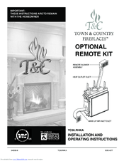 Town & Country Fireplaces TC36.RHKA Installation And Operation Instructions Manual