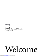 BenQ FP93GW User Manual