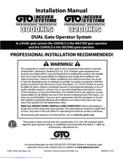Gto 3000xls Manuals Manualslib