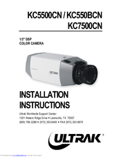 Ultrak KC5500CN Installation Instructions Manual