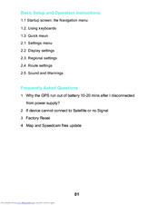 Misuta GO 5500 Setup And Operation Instructions