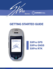 Geneq SXPro GPS Getting Started Manual