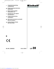 EINHELL LEF 30 Original Operating Instructions