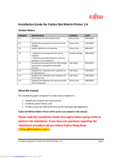 Fujitsu DL7400 Installation Manual