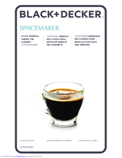 Black & Decker SPACEMAKER SCM2000BD Use & Care Manual