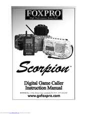 Foxpro Scorpion X1A Instruction Manual